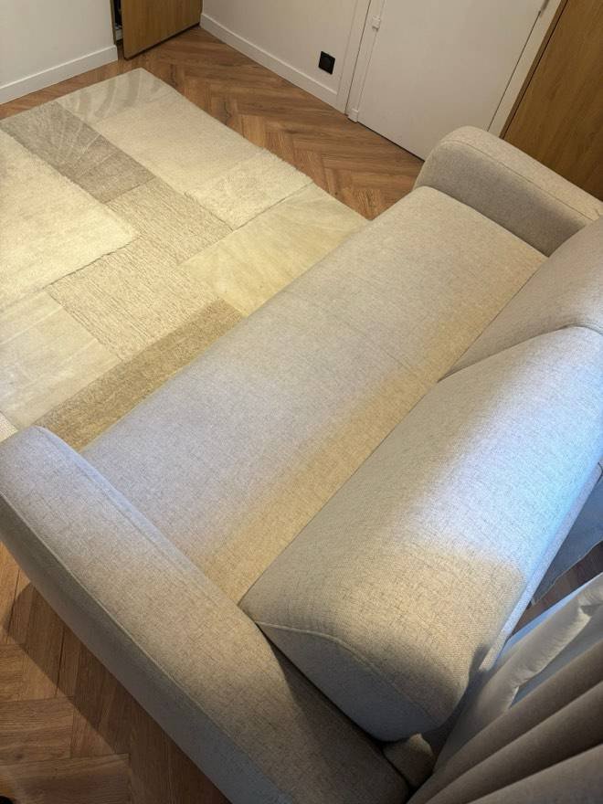 Canapé en tissu après nettoyage par Zzérotache (photo n°14)