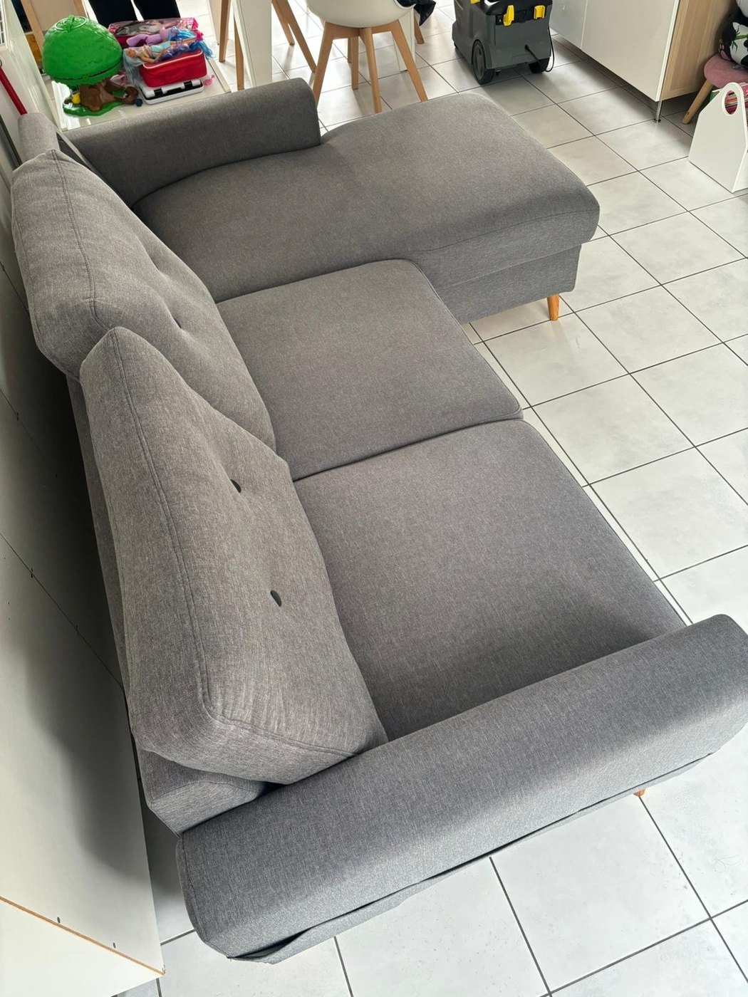 Canapé en tissu après nettoyage par Zzérotache (photo n°9)