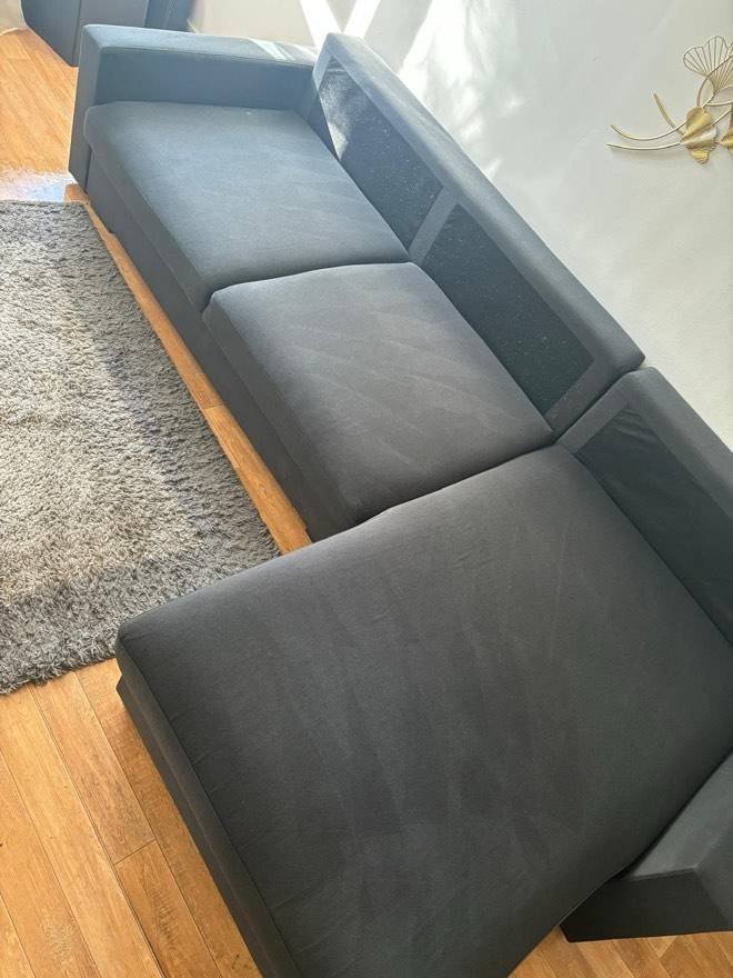 Canapé en tissu après nettoyage par Zzérotache (photo n°12)