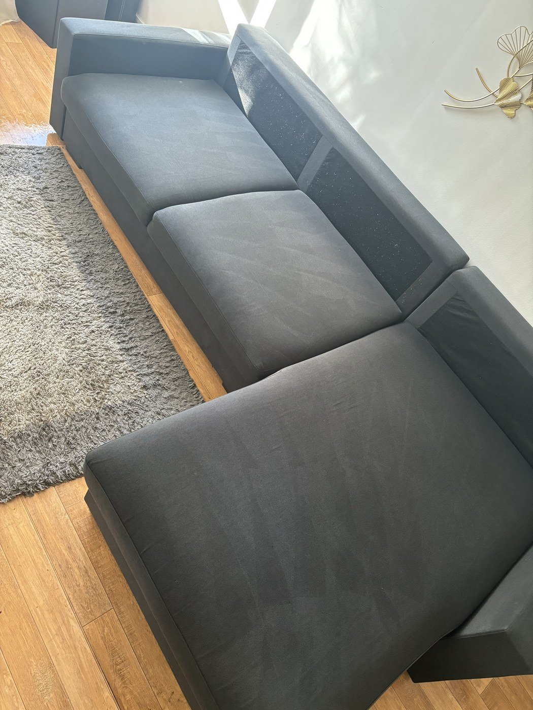 Canapé en tissu après nettoyage par Zzérotache (photo n°12)