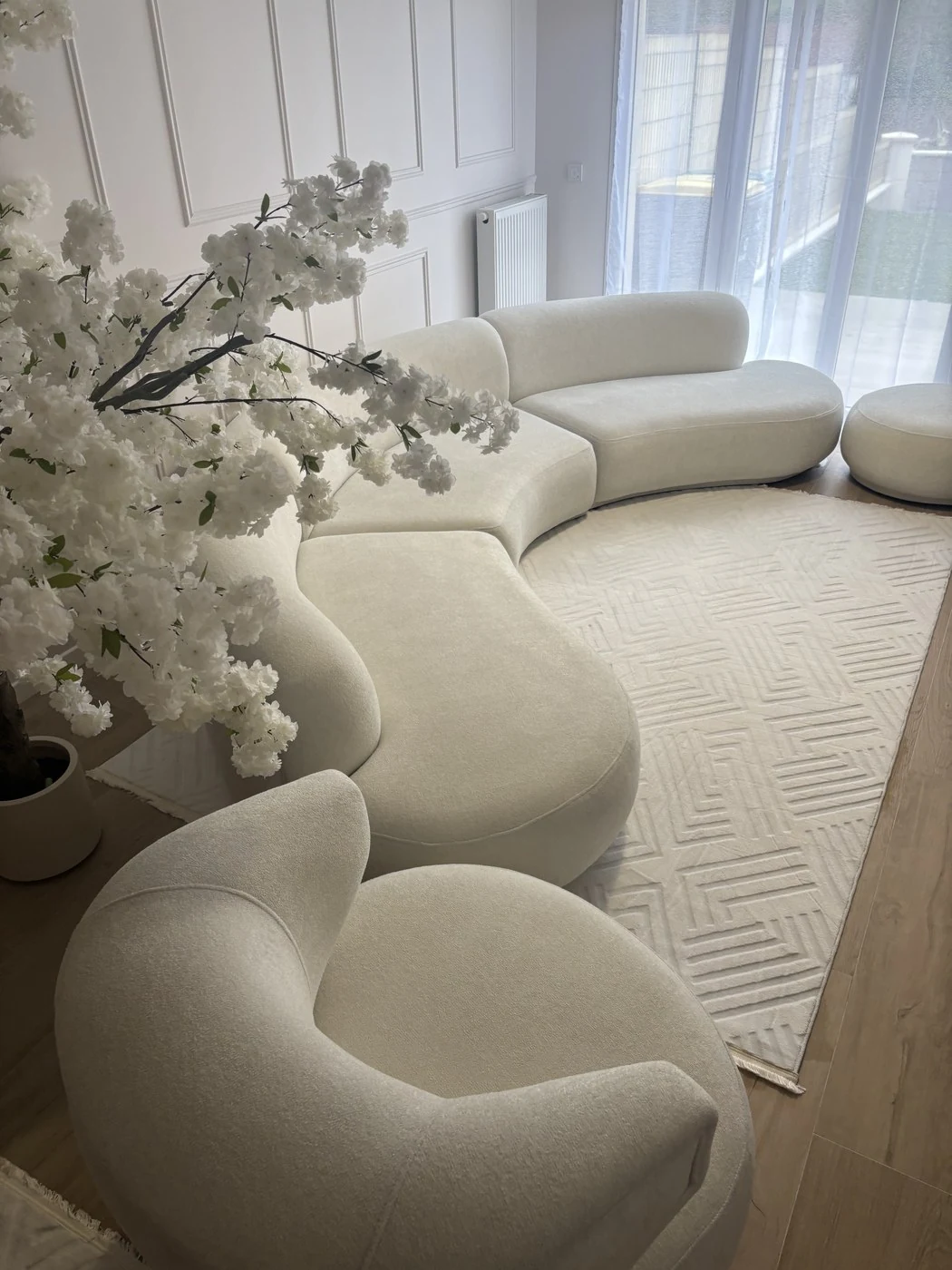 Canapé et tapis nettoyés
