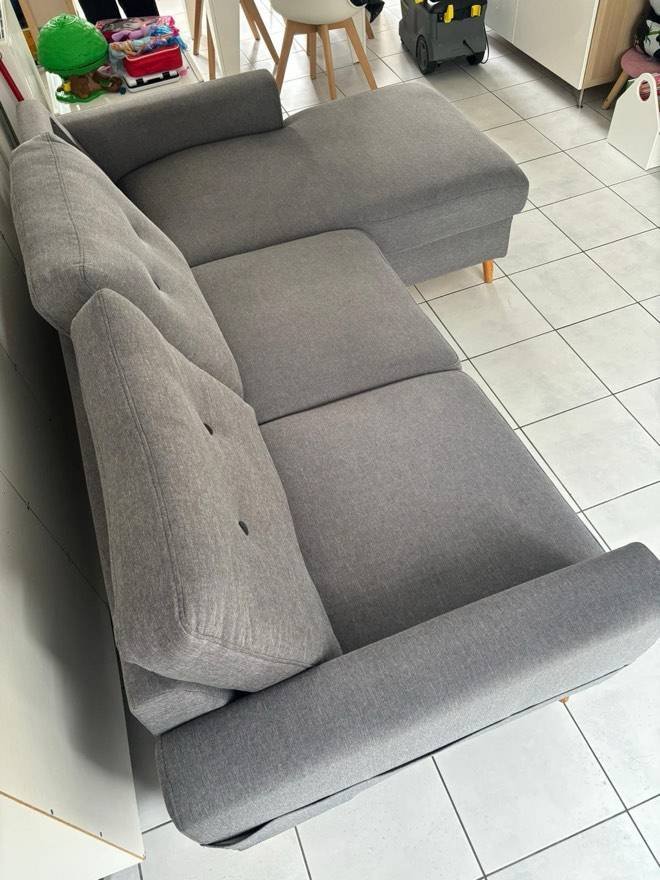 Canapé en tissu après nettoyage par Zzérotache (photo n°9)